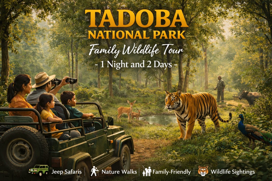 Book 1 Night/2 Days Tadoba National Park Family Wildlife Tour