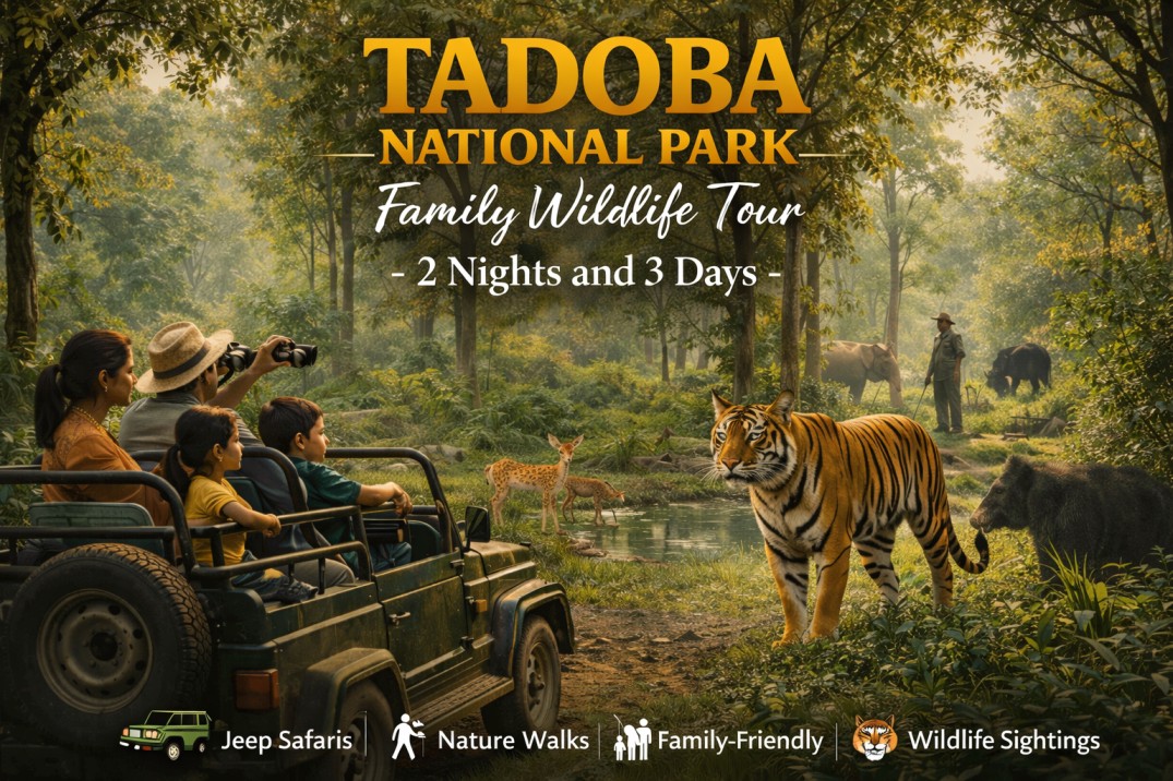Book 2 Night/3 Days Tadoba National Park Family Wildlife Tour