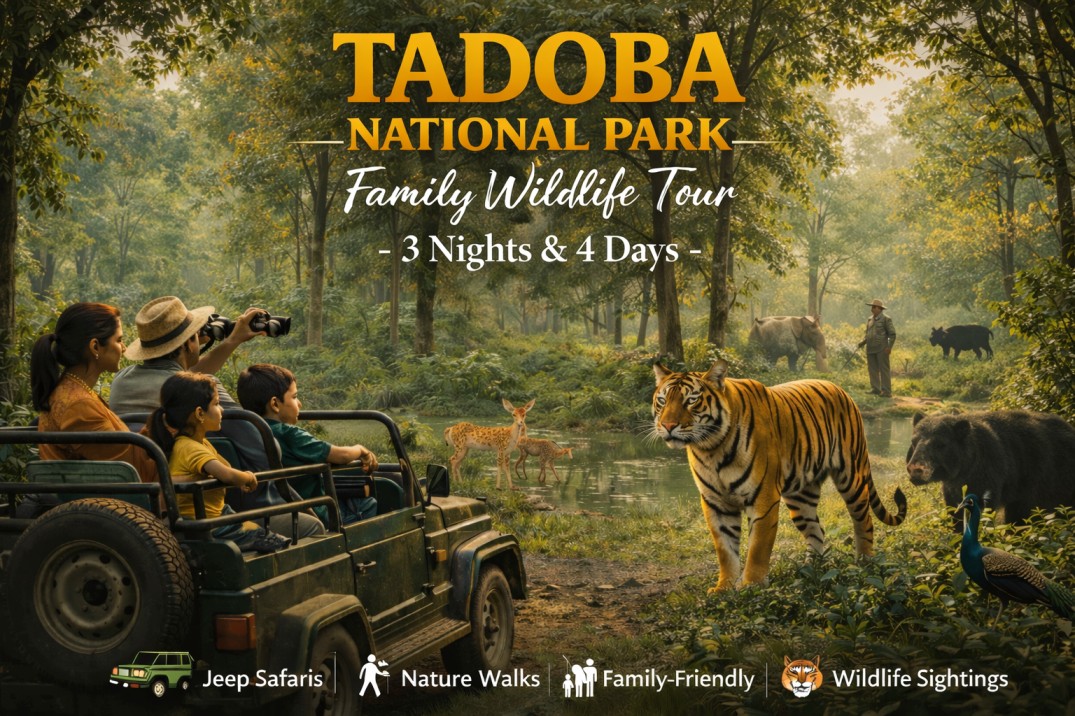 Book 3 Night/4 Days Tadoba National Park Family Wildlife Tour