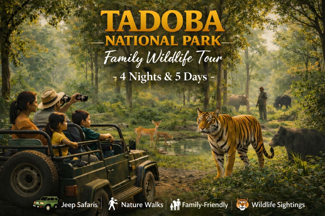 Book 4 Night/5 Days Tadoba National Park Family Wildlife Tour